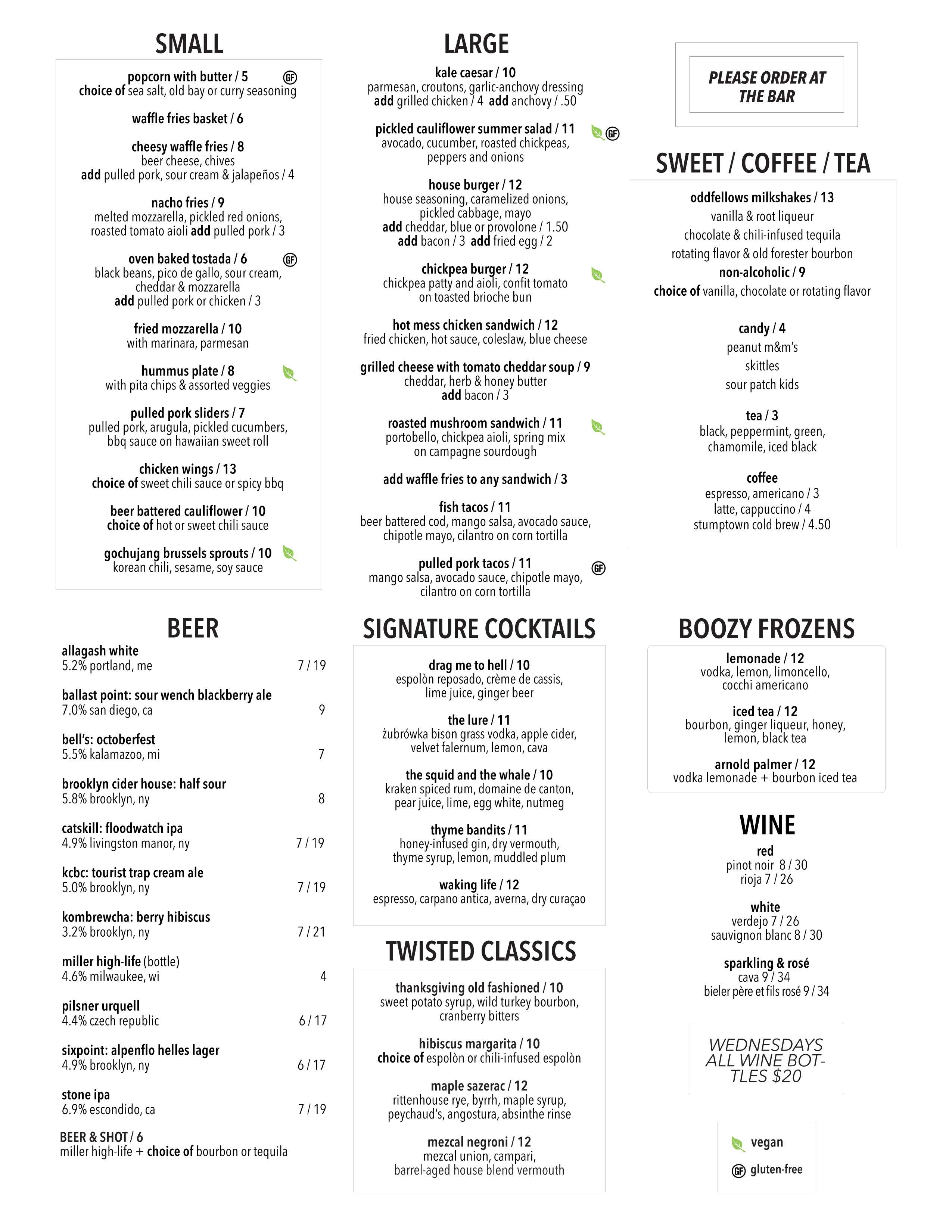 Our Menus Movie Theater, Bar, Restaurant SyndicatedBK